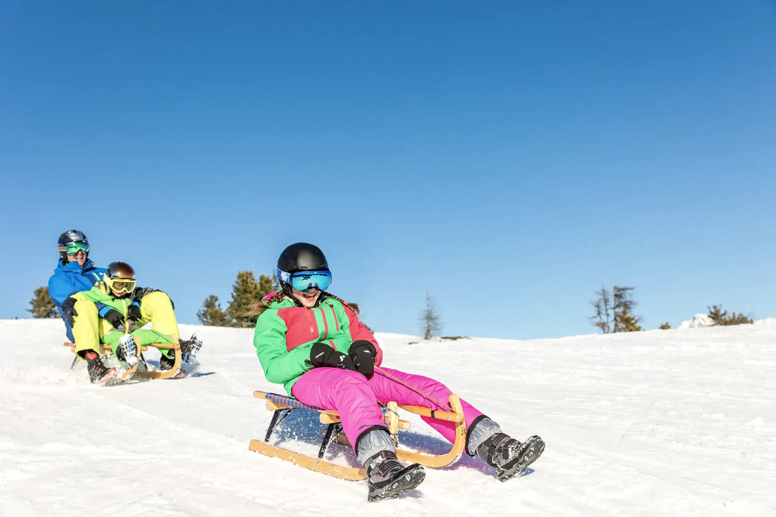 Rodeln am Fanningberg im Biosphärenpark Lungau